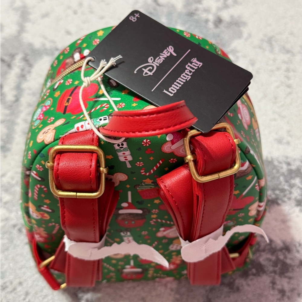 Disney Green Backpack with Christmas Mickey Prints - Picture 8 of 8